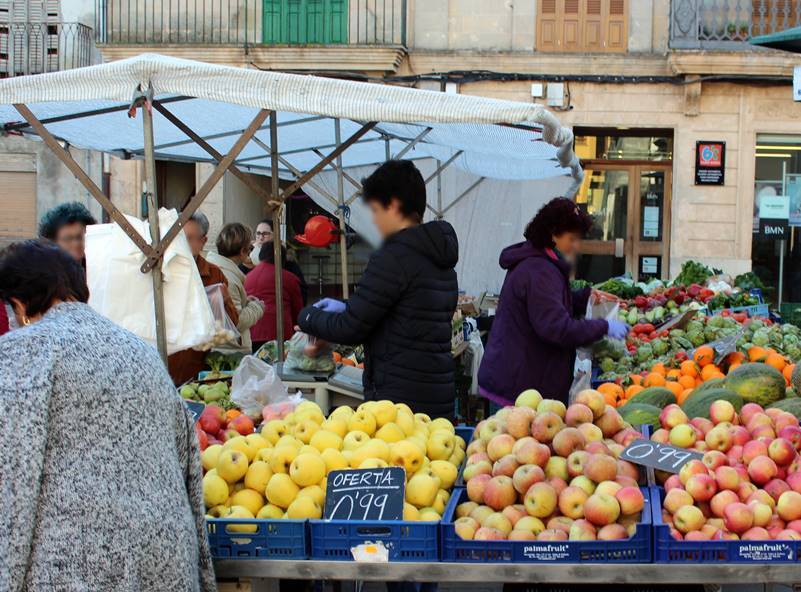 Mercado de Algaida en Mallorca
